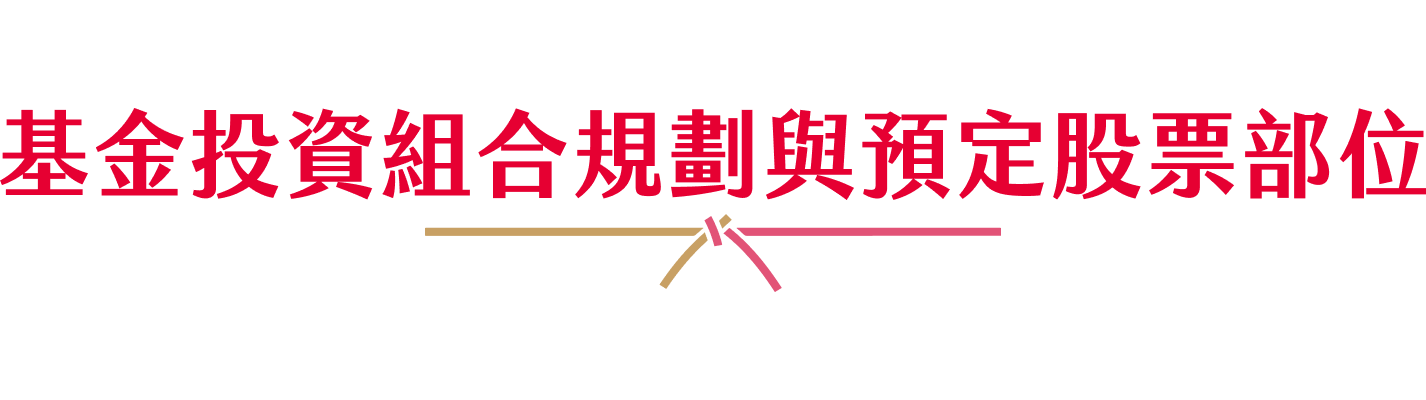 基金投資組合規劃與預定股票部位